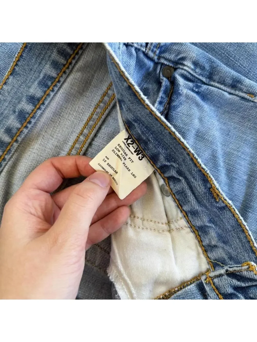 Y2K X2 Denim Laboratory Low Rise Flare Jeans Light Wash Size 10 Bootcut Indie